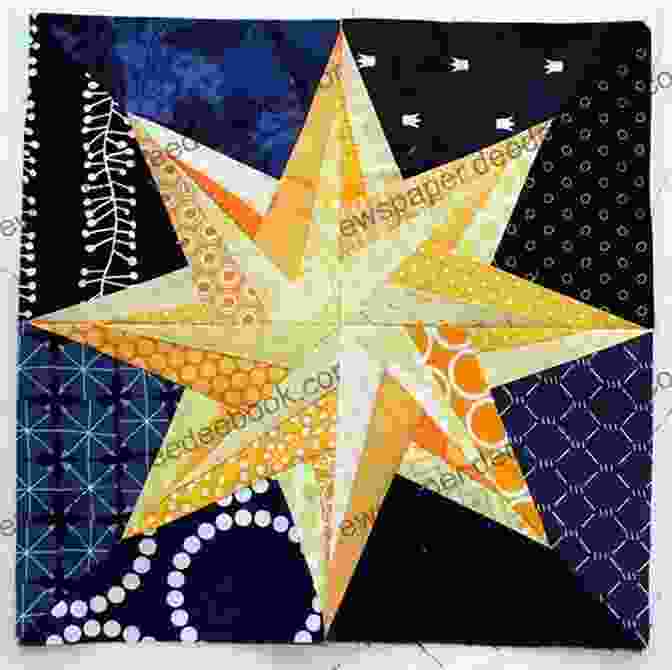 A Quilt With Paper Pieced Stars In Shades Of Black And White, Creating A Silhouette Effect Carol Doak S Simply Sensational 9 Patch: 12 Quilt Projects Mix Match Units To Create A Galaxy Of Paper Pieced Stars