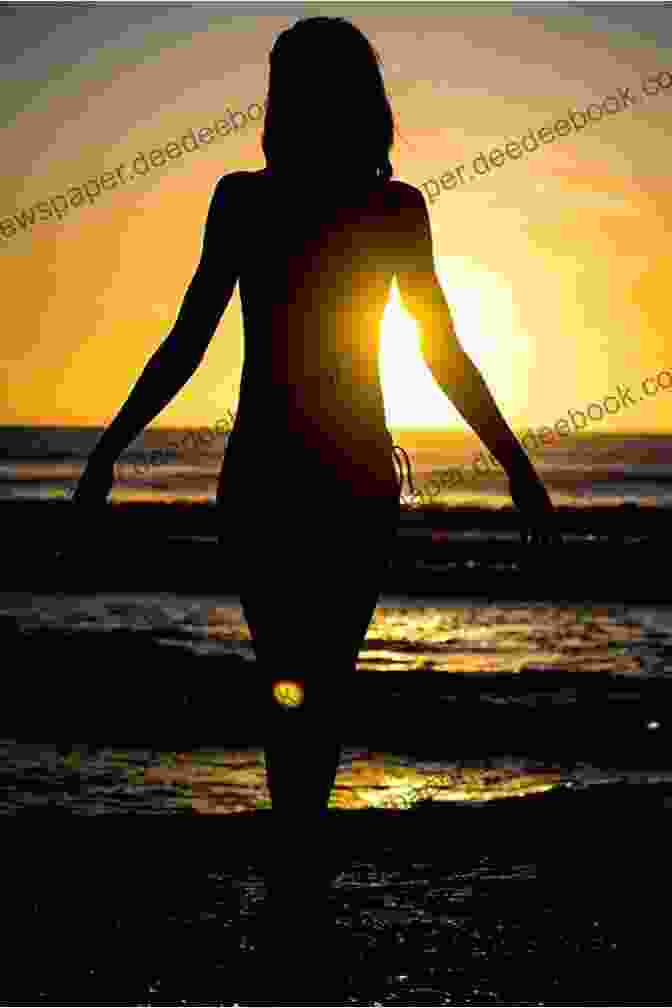 A Silhouette Of A Young Woman Standing On A Hill, Looking At The Sunset. The Deceivers: Historical Fiction For Teens