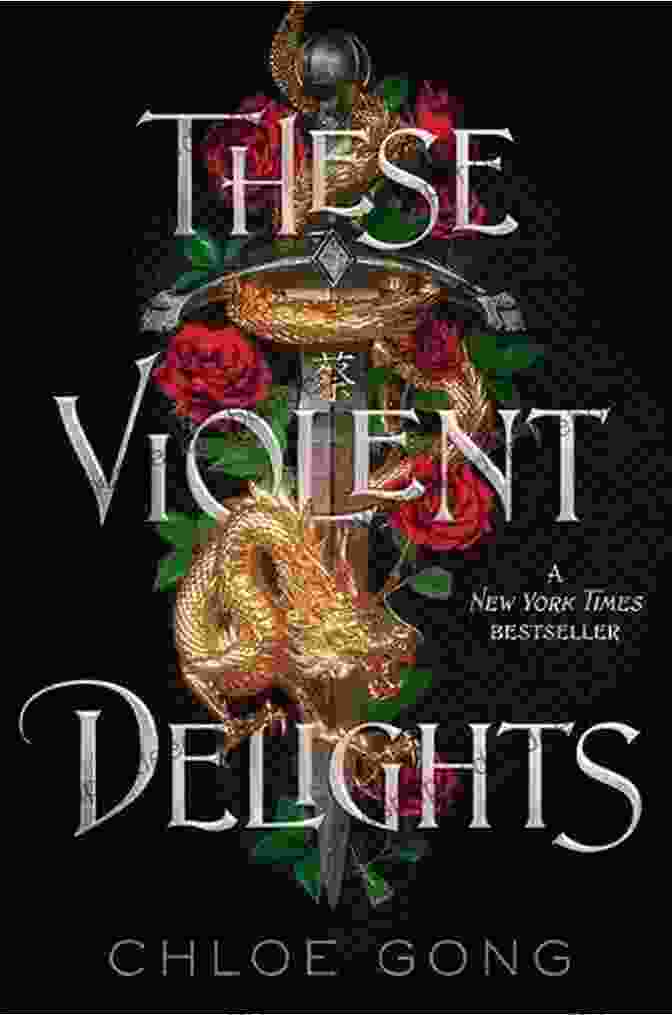 Captivating Cover Of These Violent Delights Novel Featuring Two Elegant Figures Amidst Shanghai's Vibrant 1920s Cityscape. These Violent Delights: A Novel