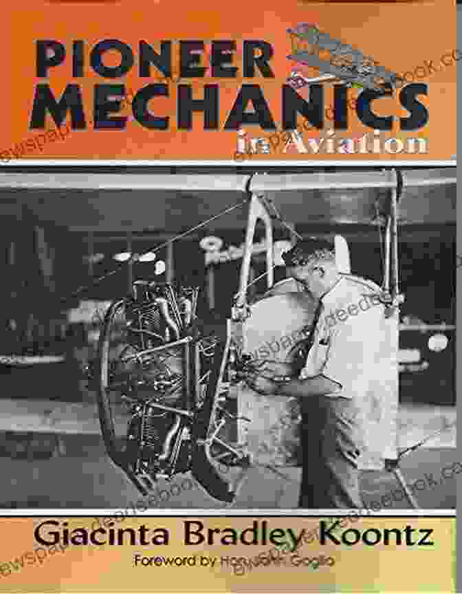 Giacinta Bradley Koontz, A Pioneer Mechanic In Aviation, Examining An Aircraft Engine. Pioneer Mechanics In Aviation Giacinta Bradley Koontz