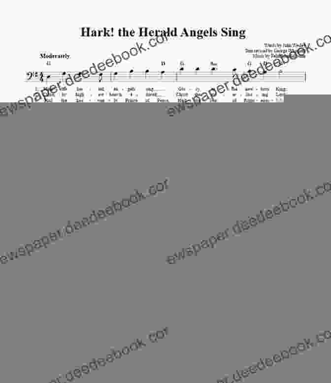 Hark! The Herald Angels Sing Notation And Tablature Christmas Hymns For Mandolin: Notation And Tablature