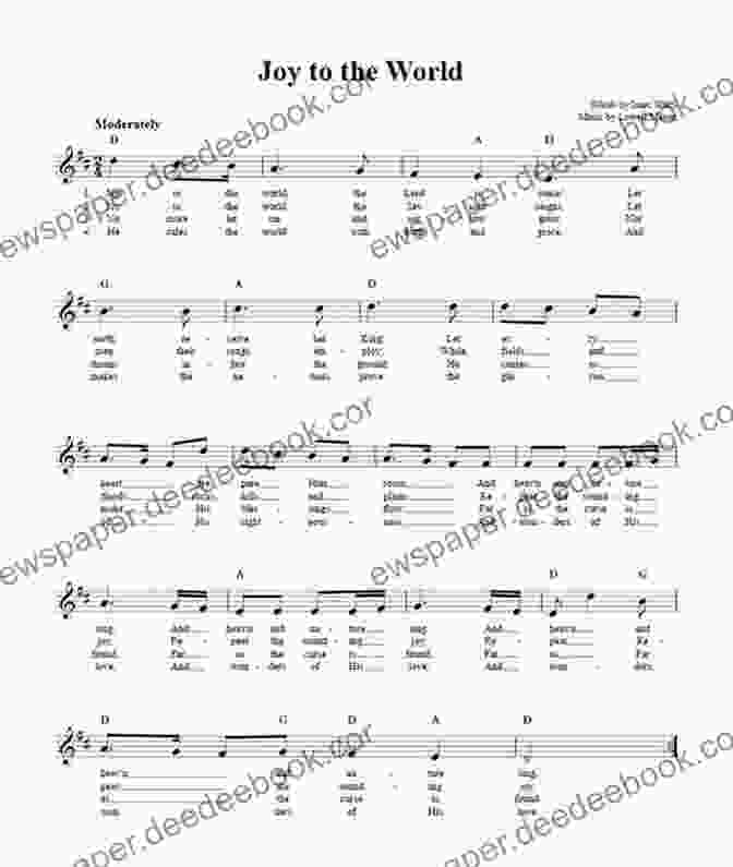 Joy To The World Notation And Tablature Christmas Hymns For Mandolin: Notation And Tablature