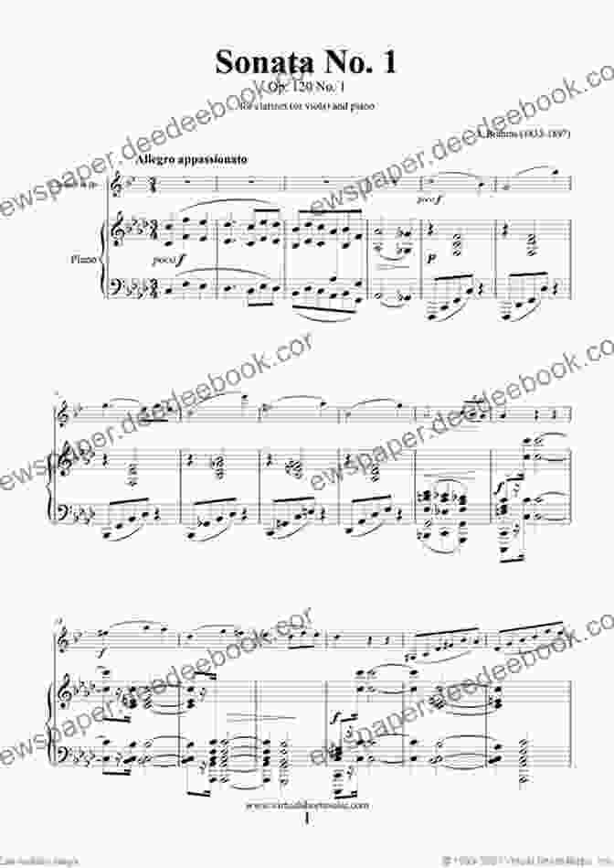 Sonata In F Minor, Op. 120, No. 1 By Johannes Brahms Fifty Famous Classical Themes For Viola: Easy And Intermediate Solos For The Advancing Viola Player